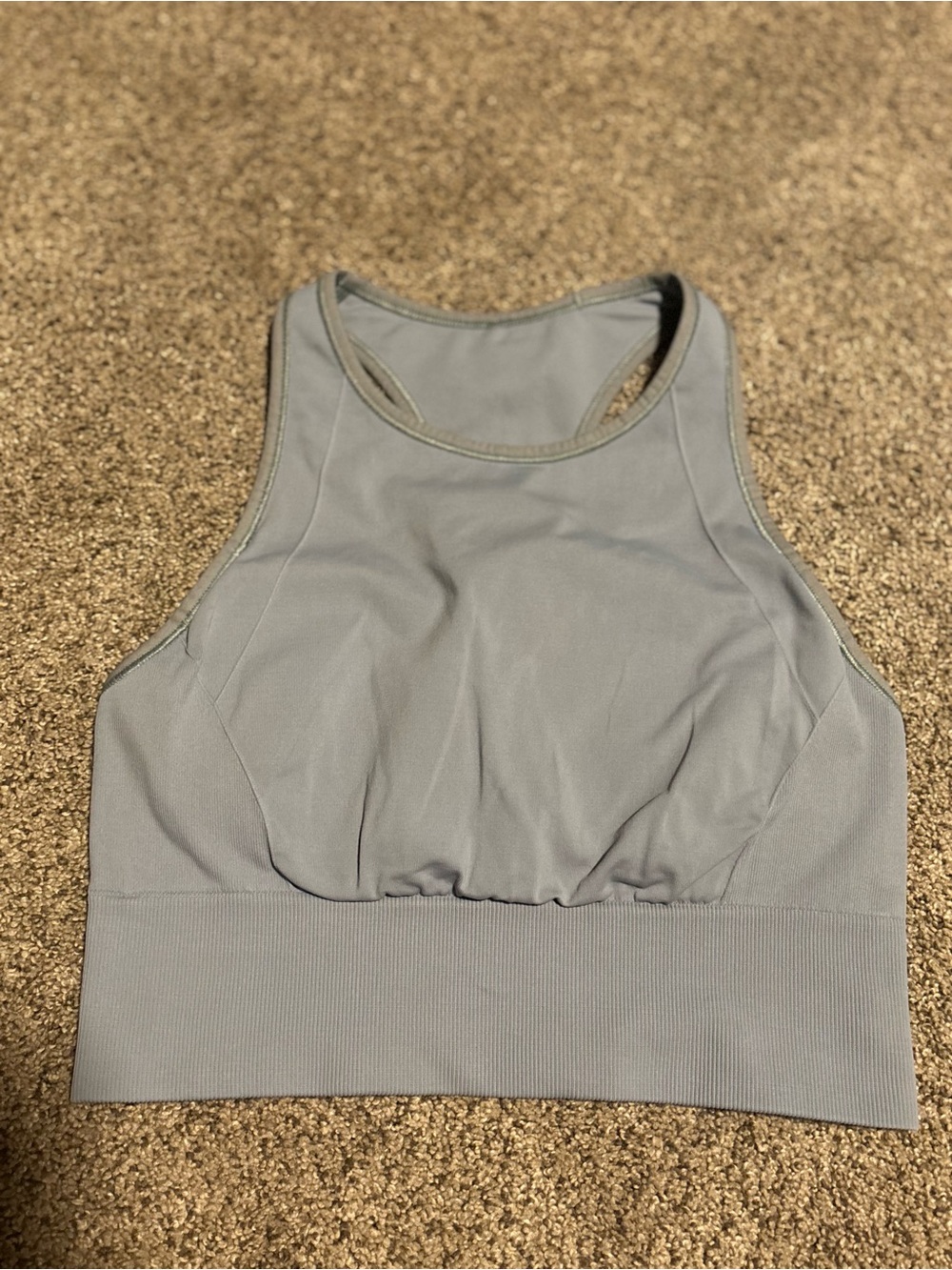 lululemon athletica High-Neck Sports Bralette in Light Blue